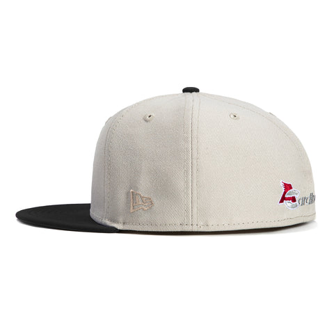 New Era 59Fifty City Stone Dome Arizona Cardinals Logo Patch Hat - Stone, Black