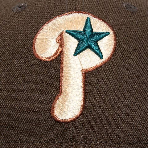 New Era 59Fifty Winter Forest Philadelphia Phillies Citizens Bank Park Patch Alternate Hat - Brown