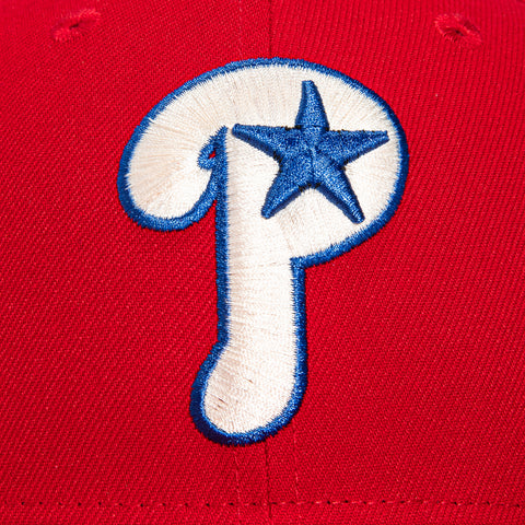 New Era 59Fifty Philadelphia Phillies Cooperstown Collection Patch Hat - Red