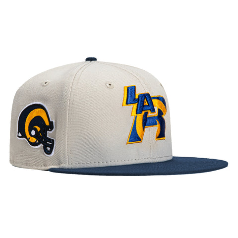 New Era 59Fifty City Stone Dome Los Angeles Rams Logo Patch Hat - Stone, Navy