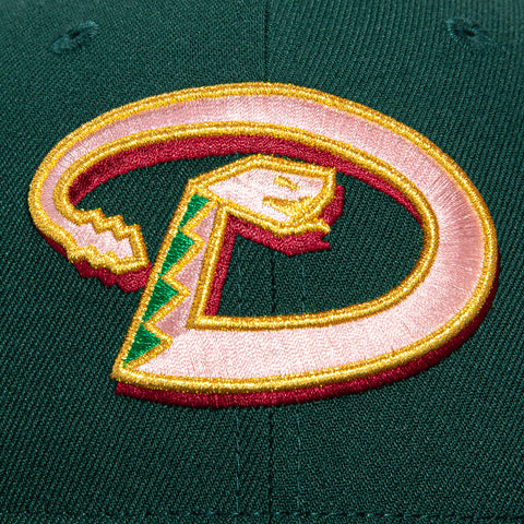 New Era 59Fifty Winter Forest Arizona Diamondbacks 2001 World Series Patch D Hat - Green