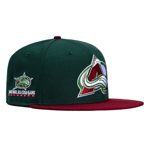 New Era 59Fifty Colorado Avalanche 2001 All Star Game Patch Hat - Green, Cardinal