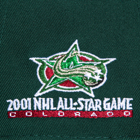 New Era 59Fifty Colorado Avalanche 2001 All Star Game Patch Hat - Green, Cardinal