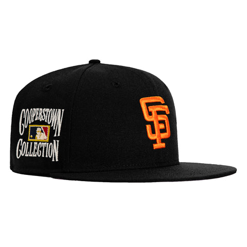 New Era 59Fifty San Francisco Giants Cooperstown Collection Patch Hat - Black