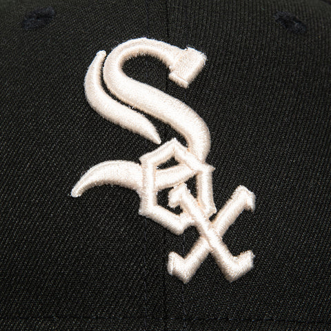 New Era 59Fifty Chicago White Sox Cooperstown Collection Patch Hat - Black