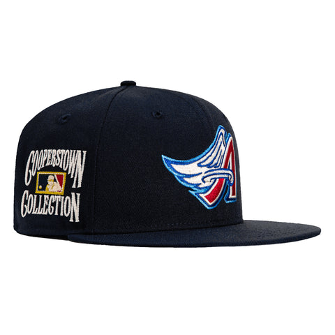 New Era 59Fifty Los Angeles Angels Cooperstown Collection Patch Hat - Navy