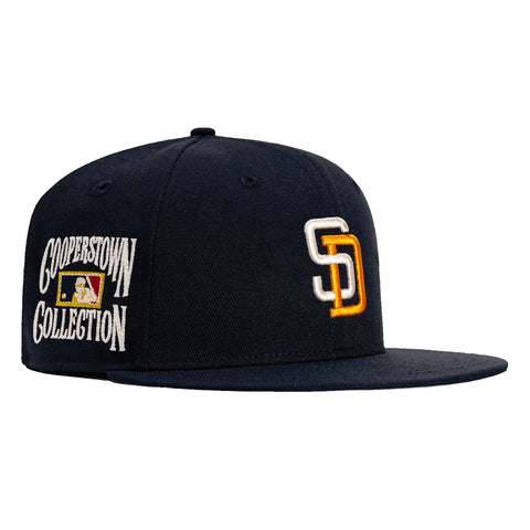 New Era 59Fifty San Diego Padres Cooperstown Collection Patch Hat - Navy