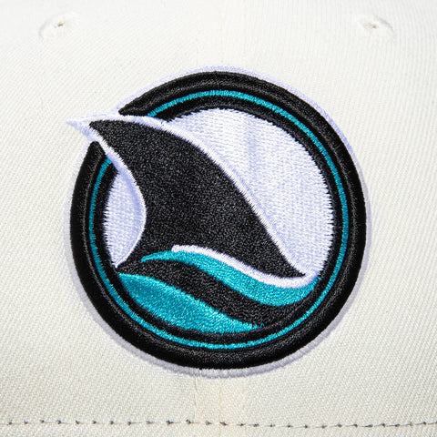 New Era 59Fifty San Jose Sharks Logo Patch Alternate Hat - White, Black