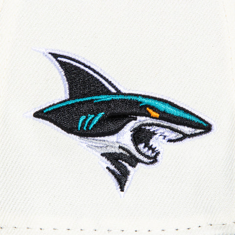 New Era 59Fifty San Jose Sharks Logo Patch Alternate Hat - White, Black