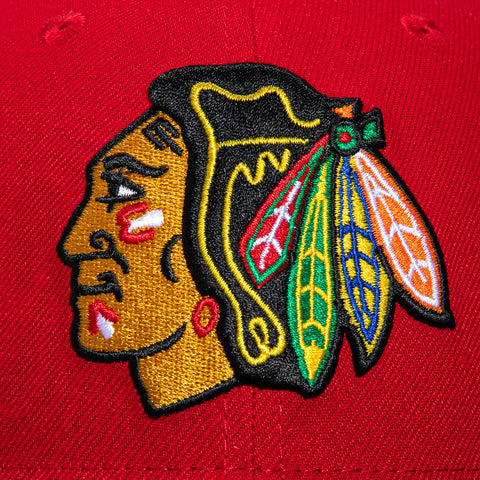 New Era 59Fifty Chicago Blackhawks 2015 Stanley Cup Patch Hat - Red, Black