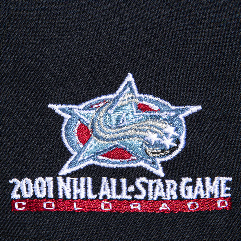 New Era 59Fifty Colorado Avalanche 2001 All Star Game Patch Hat - Navy, Cardinal