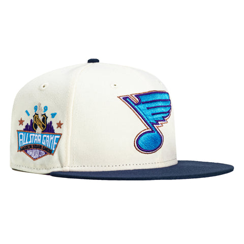 New Era 59Fifty St Louis Blues 1994 All Star Game Patch Hat - White, Navy, Light Blue