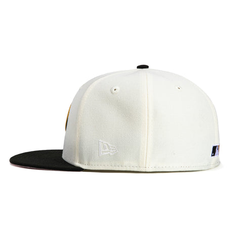 New Era 59Fifty Arizona Diamondbacks 2001 World Series Patch D Hat - White, Black, Metallic Gold