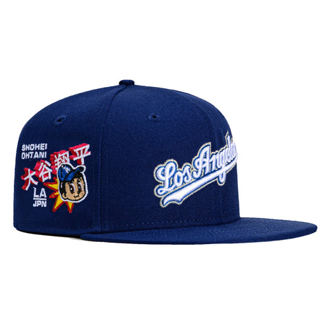 New Era 59Fifty Los Angeles Dodgers Ohtani Anime Patch Script Hat - Royal