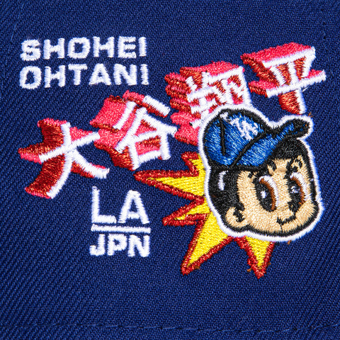 New Era 59Fifty Los Angeles Dodgers Ohtani Anime Patch Script Hat - Royal