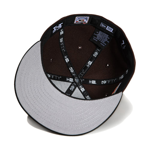 New Era 59Fifty San Francisco Giants 1984 All Star Game Patch Script Hat - Brown, Black, Metallic Copper