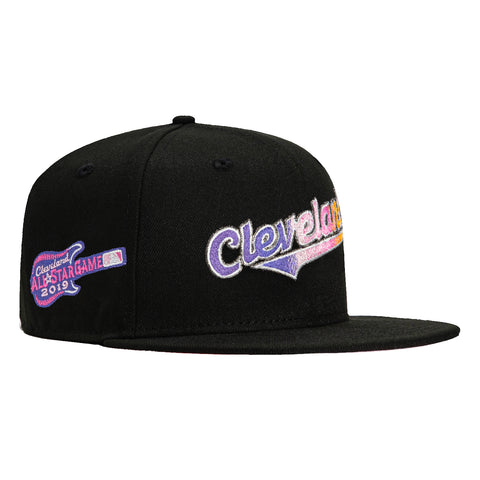 New Era 59Fifty Cleveland Indians 2019 All Star Game Patch Script Gradient Hat - Black