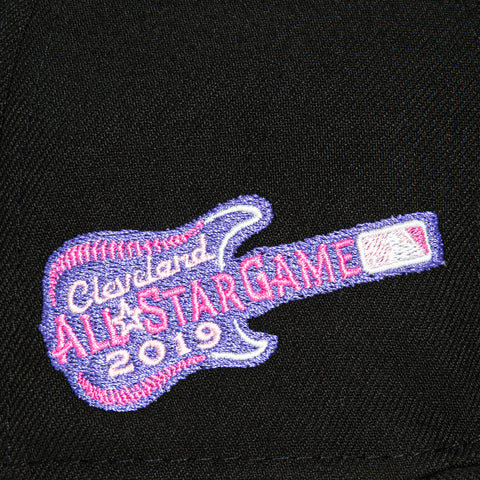 New Era 59Fifty Cleveland Indians 2019 All Star Game Patch Script Gradient Hat - Black