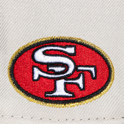 New Era 59Fifty City Stone Dome San Francisco 49ers Logo Patch Hat - Stone, Black