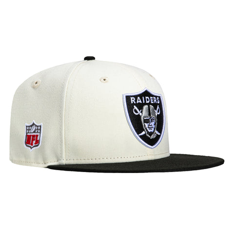 New Era 9Fifty Las Vegas Raiders OTC Snapback Hat - White, Black