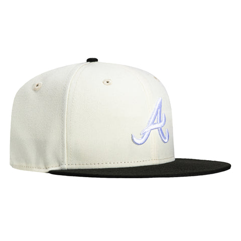 New Era 9Fifty Atlanta Braves Snapback Hat - White, Black