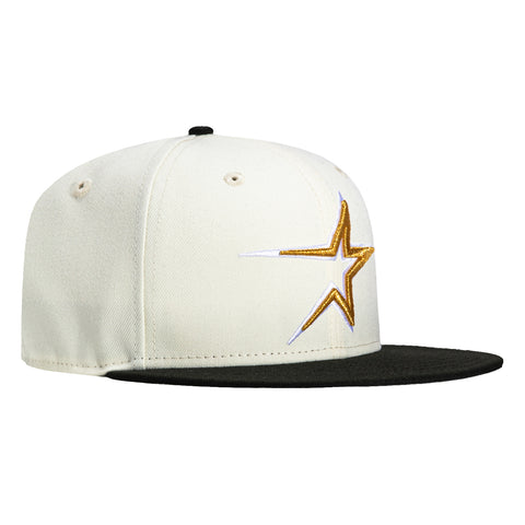 New Era 9Fifty Houston Astros Snapback Hat - White, Black