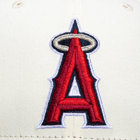 New Era 9Fifty Los Angeles Angels OTC Snapback Hat - White, Black