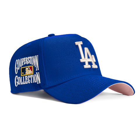 New Era 9Forty A-Frame Los Angeles Dodgers Cooperstown Collection Patch Snapback Hat - Royal