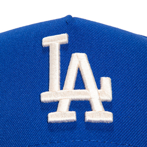 New Era 9Forty A-Frame Los Angeles Dodgers Cooperstown Collection Patch Snapback Hat - Royal