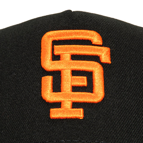 New Era 9Forty A-Frame San Francisco Giants Cooperstown Collection Patch Snapback Hat - Black