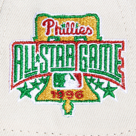 New Era 9Forty A-Frame Philadelphia Phillies 1996 All Star Game Patch Alternate Snapback Hat - Stone, Cardinal