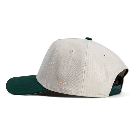 New Era 9Forty A-Frame Houston Astros 50th Anniversary Patch Script Snapback Hat - Stone, Green