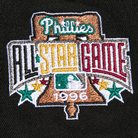 New Era 9Forty A-Frame Philadelphia Phillies 1996 All Star Game Patch Alternate Snapback Hat - Black