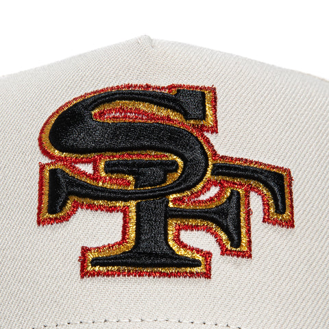 New Era 9Forty A-Frame City Stone Dome San Francisco 49ers Logo Patch Hat - Stone, Black