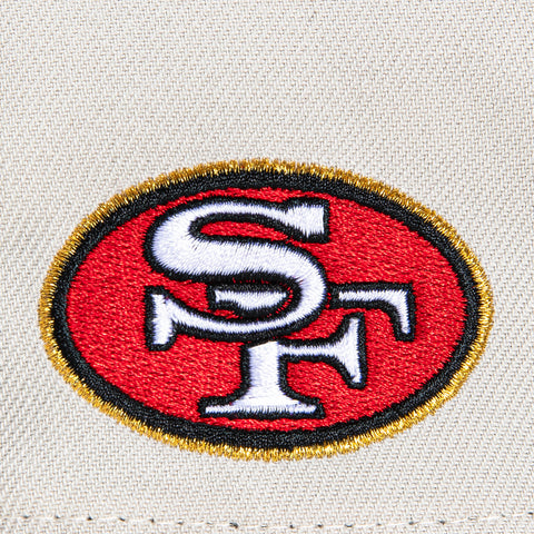 New Era 9Forty A-Frame City Stone Dome San Francisco 49ers Logo Patch Hat - Stone, Black