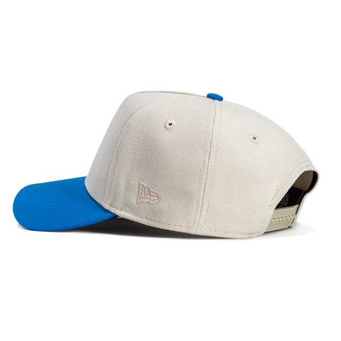 New Era 9Forty A-Frame City Stone Dome Detroit Lions Logo Patch Hat - Stone, Light Blue