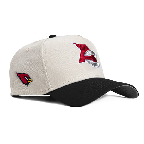 New Era 9Forty A-Frame City Stone Dome Arizona Cardinals Logo Patch Hat - Stone, Black