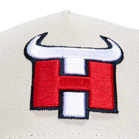 New Era 9Forty A-Frame City Stone Dome Houston Texans Logo Patch Hat - Stone, Navy