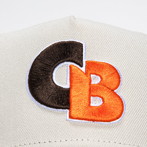 New Era 9Forty A-Frame City Stone Dome Cleveland Browns Logo Patch Hat - Stone, Brown