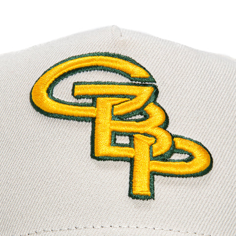 New Era 9Forty A-Frame City Stone Dome Green Bay Packers Logo Patch Hat - Stone, Green