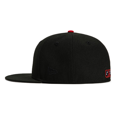 New Era 59Fifty 12 Days of Hatmas New Haven Ravens Eastern League Patch Hat - Black