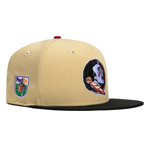 New Era 59Fifty Florida State Seminoles Orange Bowl Patch Hat - Tan, Black