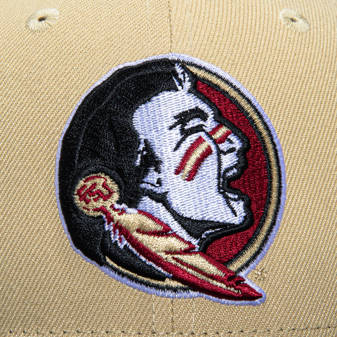 New Era 59Fifty Florida State Seminoles Orange Bowl Patch Hat - Tan, Black