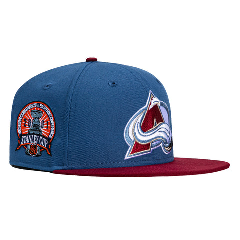 New Era 59Fifty Colorado Avalanche 2001 Stanley Cup Patch Hat - Indigo, Cardinal