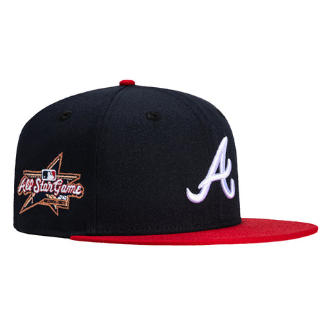 New Era 59Fifty Atlanta Braves 2025 All Star Game Patch Hat - Navy, Red