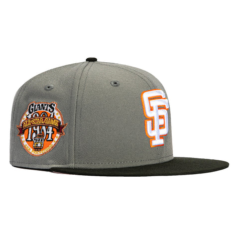 New Era 59Fifty San Francisco Giants 1984 All Star Game Patch Hat - Storm Grey, Black