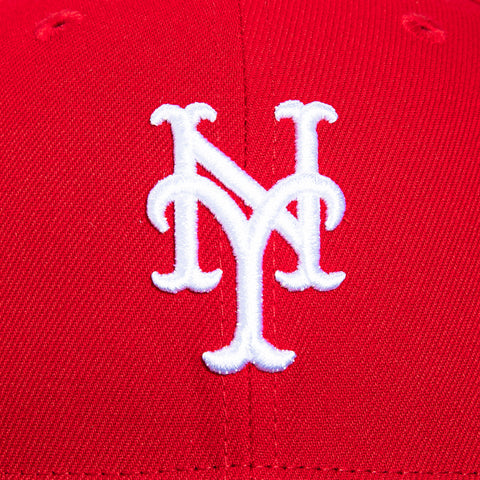 New Era 59Fifty New York Mets 40th Anniversary Stadium Patch Hat - Red, Black