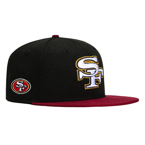 New Era 59Fifty San Francisco 49ers Logo Patch City Hat - Black, Cardinal