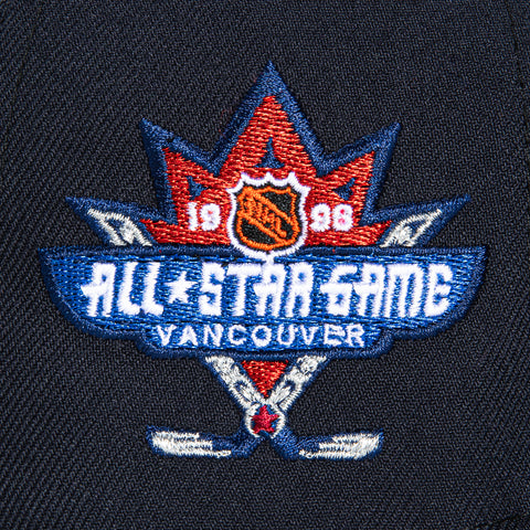 New Era 59Fifty Vancouver Canucks 1998 All Star Game Patch Hat - Navy, Royal