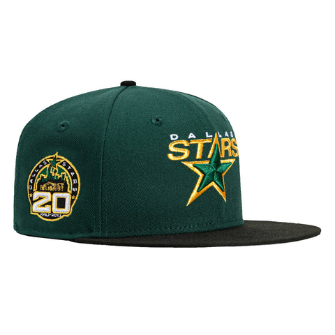 New Era 59Fifty Dallas Stars 20th Anniversary Patch Hat - Green, Black